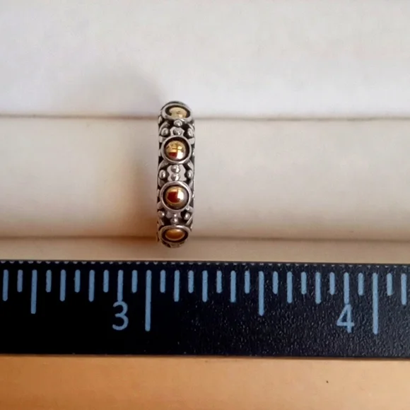 JOHN HARDY TWO-TONE JAISALMER DOT DROP EARRING'S - Picture 5 of 10